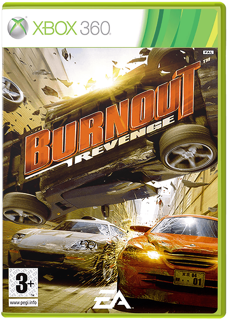 Burnout Revenge box art for Xbox 360